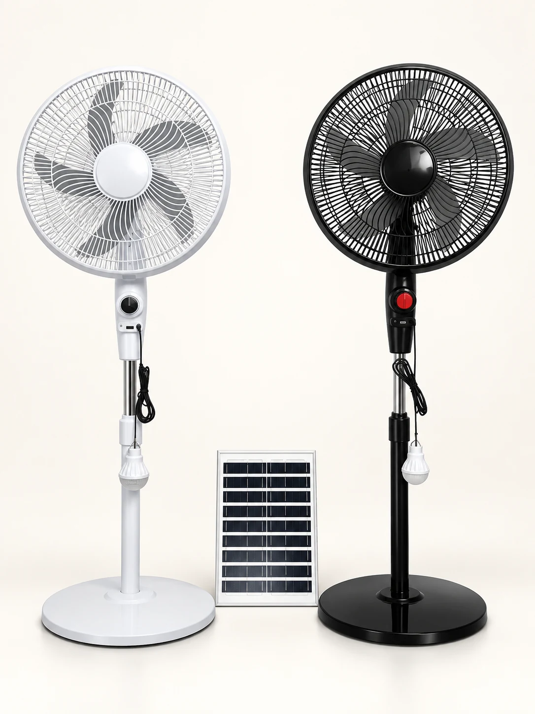 D-338 16" Solar Stand Fan