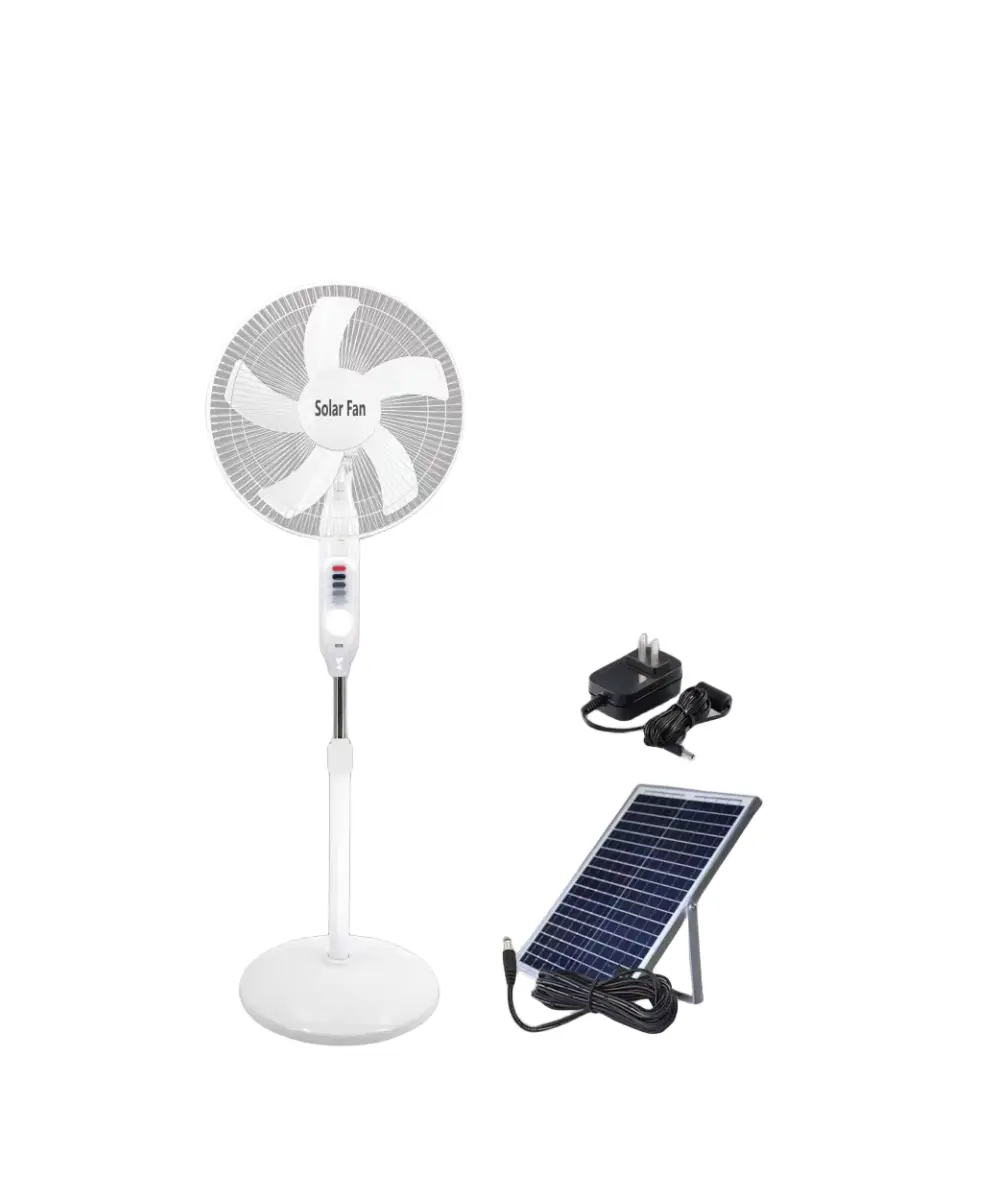 D-358 16" Solar Stand Fan